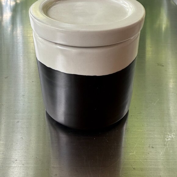 Small Ceramic Container with Lid Perfect for Pantry and Gifting - Picture 2 of 5